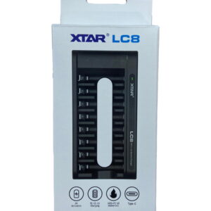 Incarcator 8 acumulatori XTAR LC8 KT AA AAA x1.5V Li-ion Battery Charger conector USB type C (638)