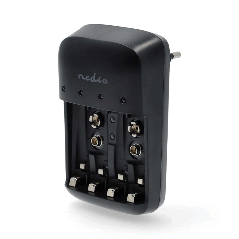 Incarcator acumulatori NiMH AA/AAA/E-Block 9V Nedis