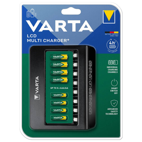 Incarcator acumulatori VARTA 8x AA AAA 4h LCD MULTI PLUS NI-MH detectare acumulatori defecti 57681 - imagine 4