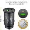 Incarcator auto 12/24V bricheta - DUAL USB A QC3.0/USB TYPE C FAST CHARGER PD 30W 55634 Goobay - imagine 5