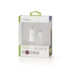 Incarcator auto 12V - Apple Lighting 2.4A certificat MFi alb 1m Nedis - imagine 3