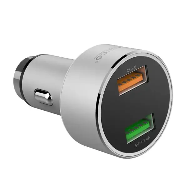Incarcator auto 2x USB QC3 Orico UPC-Q2 12-24V 30W argintiu