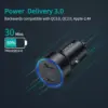 Incarcator auto 2x USB Type C PD 3.0 36W Choetech C0054 - imagine 3