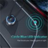 Incarcator auto 2x USB Type C PD 3.0 40W Choetech C0054-V2-SL - imagine 5