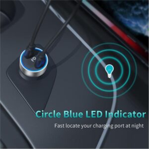 Incarcator auto 2x USB Type C PD 3.0 40W Choetech C0054-V2-SL