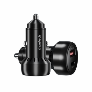 Adaptor 12V-24V USB 2.1A QC3.0 cu montare in locul brichetei auto cu voltmetru