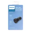 Incarcator auto USB-A SI USB TYPE C 36W 12–24VDC PHILIPS DLP2521 - imagine 2