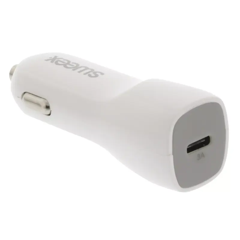 Incarcator auto USB Type C 3A alb Sweex