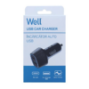 Incarcator auto Well 63W 1XUSB TYPE C PD 45W + USB-A QC 18W negru PSUP-USB-CPQ6301BK-WL - imagine 2