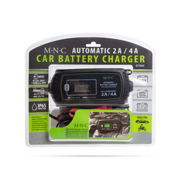 Incarcator automat pt. baterii auto - 230V 2A / 4A M`N`C - imagine 3