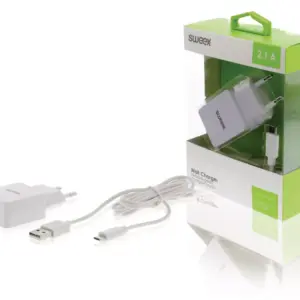 Incarcator de la retea iesire USB 2.1A alb Sweex