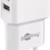 Incarcator de retea dual 2x USB cu cablu micro USB 2.4A alb Goobay - imagine 3