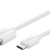 Incarcator de retea dual 2x USB cu cablu micro USB 2.4A alb Goobay - imagine 4