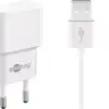 Incarcator dual Apple Lightning USB 2.4A 12W 1m alb Goobay