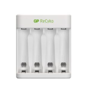 Incarcator E411 AA/AAA R3/R6 NiMH + 4 acumulatori 2000mAh GP ReCyKo GPE411210AAHC-2B4