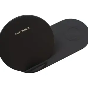 Incarcator fara fir telefon QI FAST CHARGE 2 in 1 input 5V 3A 9V 2A 5W negru N26-1 Black