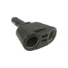 Incarcator multifunctional 2x bricheta auto 12V/24V 65W + Voltmetru + 2x USB 3.1A 15W Carguard USC003 - imagine 2