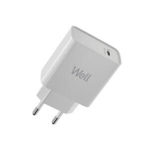 Adaptor de retea - QC3.0 USB + USB Type C PD 20W cu incarcare rapida alb Delight 55047WH