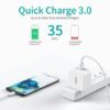 Incarcator retea 1x USB TYPE C PD 65W QC 3.0 1x USB-A alb Choetech PD8002 - imagine 3
