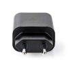 Incarcator retea 3A 1-iesire USB type C PD 18W negru Nedis - imagine 2