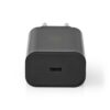 Incarcator retea 3A 1-iesire USB type C PD 18W negru Nedis - imagine 3