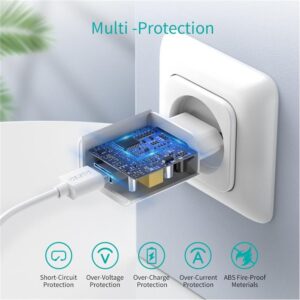 Incarcator retea Choetech 1x USB A QC 3.0 18W alb Q5003-EU-WH