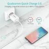 Incarcator retea Choetech 1x USB A QC 3.0 18W alb Q5003-EU-WH - imagine 5