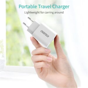 Incarcator retea Choetech 1x USB A QC 3.0 18W alb Q5003-EU-WH