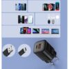 Incarcator retea Choetech PD5006-EU-BK 33W 1x USB TYPE C 1x USB-A - imagine 5