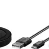 Incarcator wireless plat (S) pentru smartphone/dispozitiv compatibil Qi negru Goobay - imagine 2