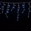 Instalatie luminoasa cu turturi 100 LEDuri albe lumina rece cu jocuri de lumini cablu transparent WELL