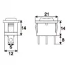 Interupator basculant 1 circuit 3 pini 6A 250V ON-OFF-ON cu retinere - imagine 2