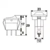 Interupator basculant 1 circuit 3 pini OFF-ON LED albastru 12V 16A cu retinere 09042KE - imagine 2