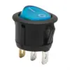 Interupator basculant 1 circuit 3 pini ON-OFF 6A-250V albastru