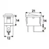 Interupator basculant 2 pini 1 circuit 6A 250V OFF-ON - imagine 2