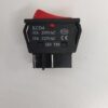 Intrerupator 4 poli 250V 30A 1 buton rosu ON-OFF cu retinere 21.7x28 mm KCD4 - imagine 2