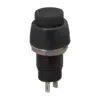 Intrerupator buton cu apasare 1 circuit 2A 250V OFF-(ON) fara retinere negru