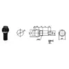 Intrerupator OFF-ON negru prin apasare cu retinere rotund 1A 230VAC PBS 11A - imagine 2