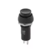 Intrerupator OFF-ON negru prin apasare cu retinere rotund 1A 230VAC PBS 11A