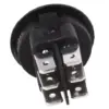 Intrerupator ROCKER DP3T ON-OFF-ON 10A 250VAC Pozitii 3 cu retinere 20mOhm CANAL ELECTRONIC MR3-230-R6-BBNWC - imagine 2