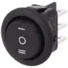 Intrerupator ROCKER DP3T ON-OFF-ON 10A 250VAC Pozitii 3 cu retinere 20mOhm CANAL ELECTRONIC MR3-230-R6-BBNWC