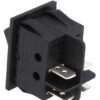 Intrerupator ROCKER DPST 4 pini 2 pozitii OFF-ON 15A 250VAC cu retinere negru Ninigi RS2013C3BK - imagine 2