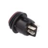 Intrerupator ROCKER DPST Poz 2 OFF-ON cu retinere 20A/12VDC LED rosu IP65 SCI R13-244B8-02-BBR - imagine 2