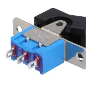 Intrerupator ROCKER SP3T 3 pozitii ON-OFF-ON cu retinere 3A 250VAC 20mOhm NINIGI RSL-103A1