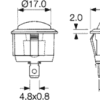 Intrerupator ROCKER SP3T ON-OFF-ON 10A 250VAC Pozitii 3 cu retinere 50mOhm SCI R13-112D-BB-7D - imagine 3