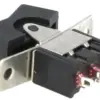 Intrerupator ROCKER SP3T Pozitii 3 (ON)-OFF-(ON) fara retinere 3A 250VAC 20mOhm NINIGI RSL-123A1 - imagine 2