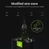 Invertor de tensiune 12V la 230V 500W INV03DE Greencell - imagine 4