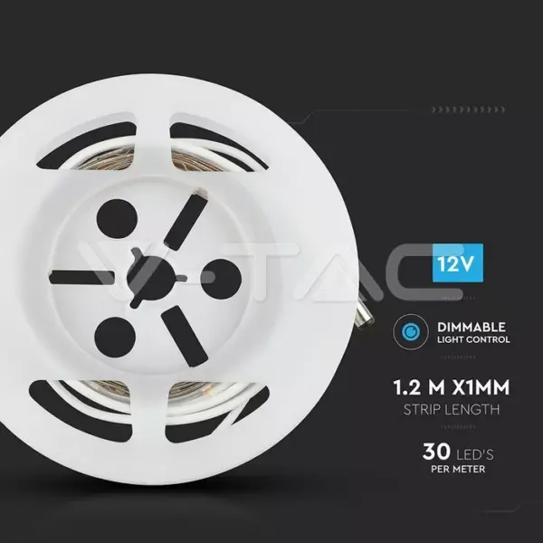 Kit banda LED cu senzor de miscare pentru iluminat pat 4500K 260lm (DOUBLE) 2m IP20 V-TAC - imagine 9