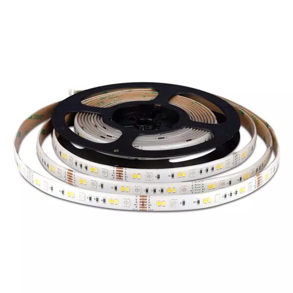 Kit banda LED SMART SMD5050 54LED/m 4W/m 230lm/m RGB+WW+DW+CW 12V IP65 5M V-TAC - imagine 2