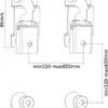 Kit de montare suport de perete pentru TV ecran 37"-70" interfata de montare pana la 800 x 600 mm Goobay - imagine 6